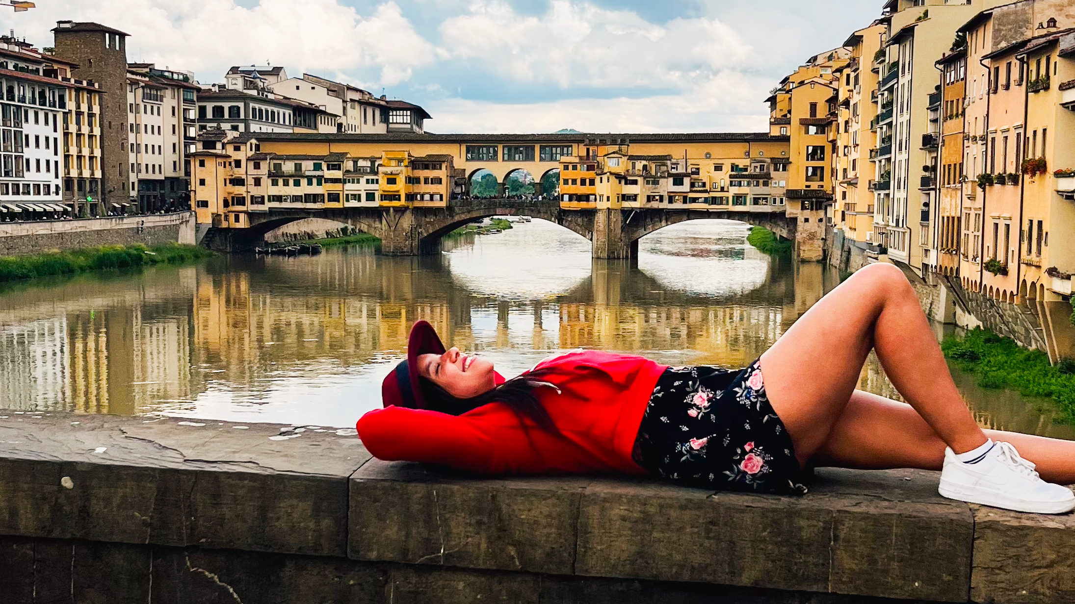 Laurie and Ponte Vecchio, Florence