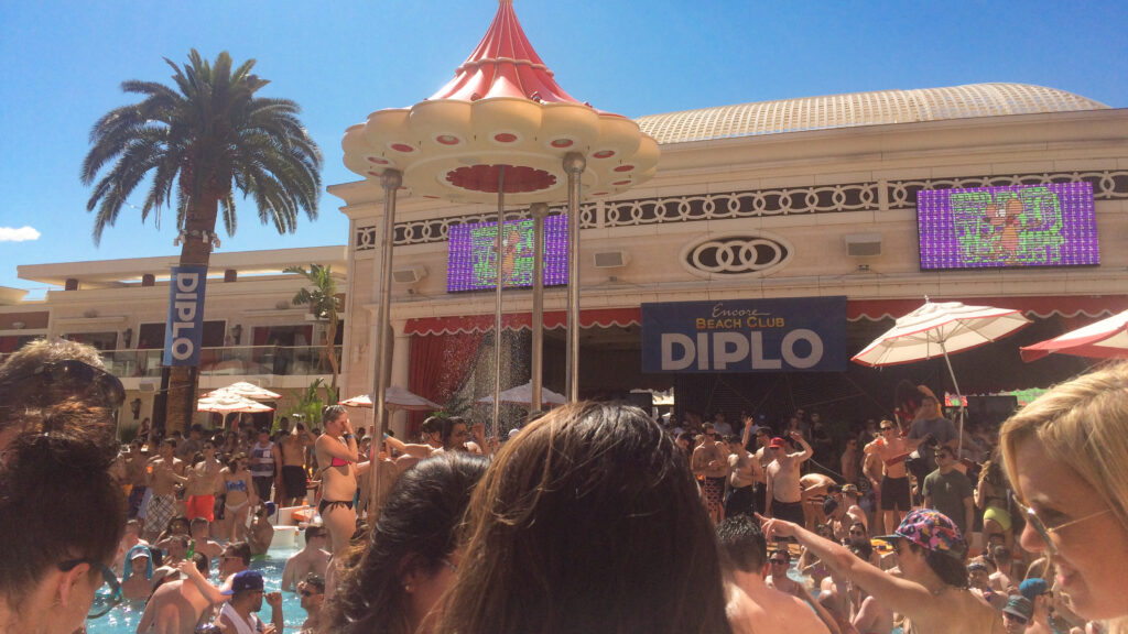 Beach party with Diplo